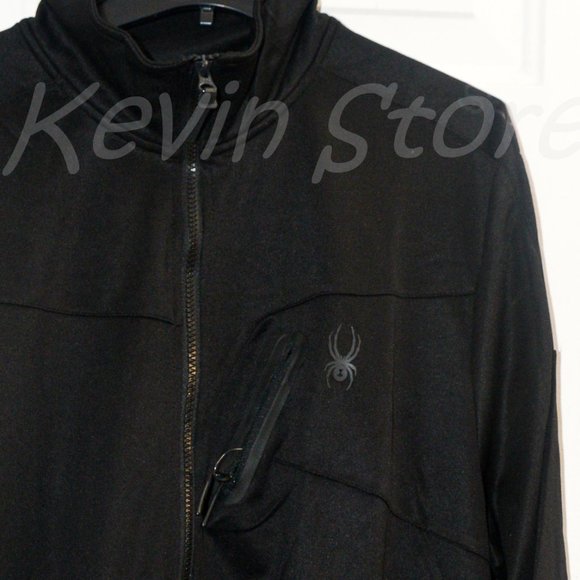 Spyder Active Men’s Full Zip Jacket BLACK - Picture 2 of 7